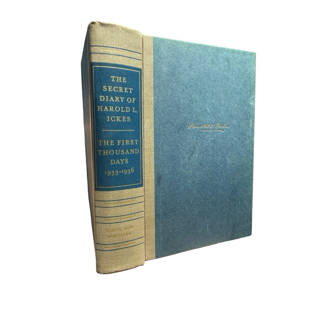 1953 Secret Diary Harold L Ickes First Edition First Printing FDR New Deal